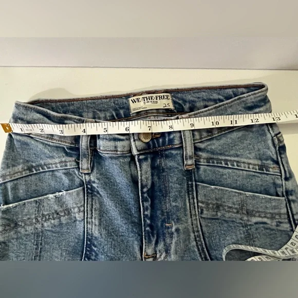 Free People We The Free Women’s Jeans Size 25 Flare, Retro 70’s style - Picture 10 of 13